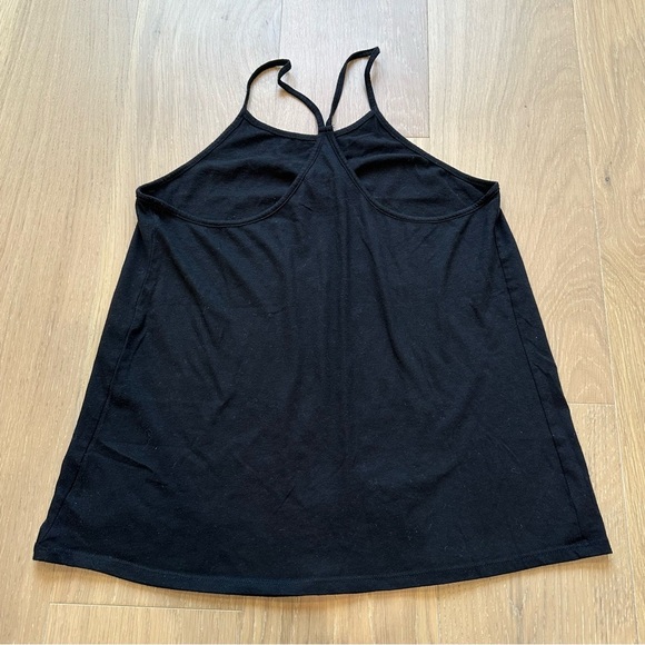 Old Navy Cotton Halter High Neck Black Lightweight Tank Top Tennis Active Small - Picture 4 of 8